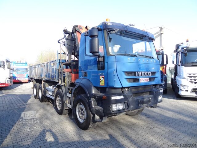 Kiepwagen Iveco Trakker AD340T41 8X4 Kipper Kran Palfinger 23002