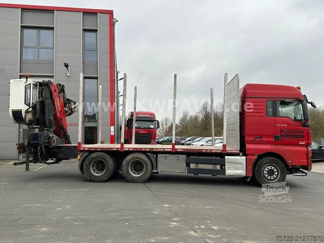Transportator de lemn MAN TGX 26.580 6x4 BL Epsilon M12Z83 Kabinen-Kran