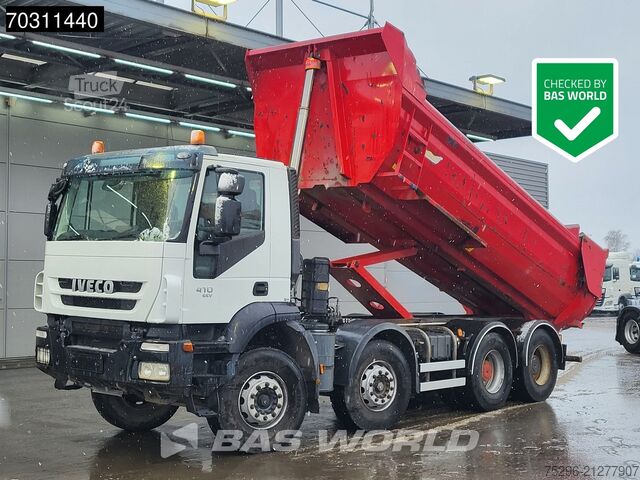 Benne Iveco Trakker 410 8X4 15m3 Bennes Marrel tipper Steel...