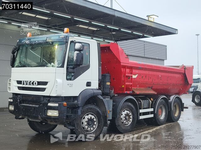 Benne Iveco Trakker 410 8X4 15m3 Bennes Marrel tipper Steel...