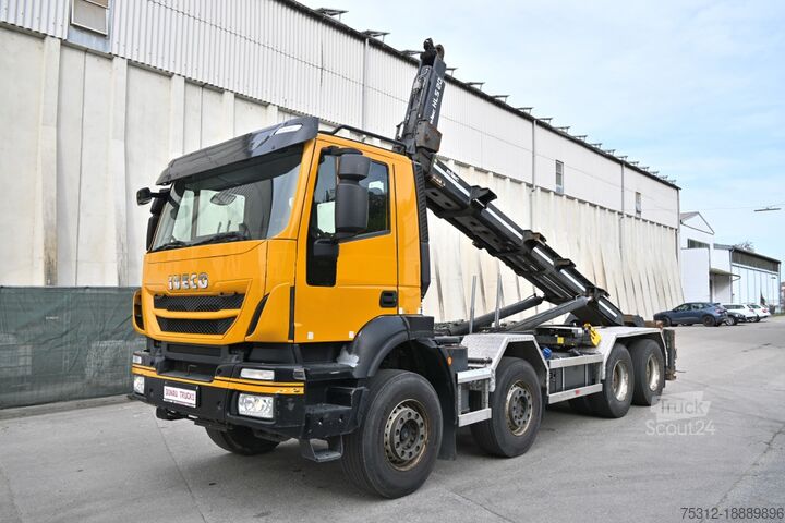 Wywrotka z wywrotką Iveco Trakker 340T45  E6 Retarder Silosteller-Haken