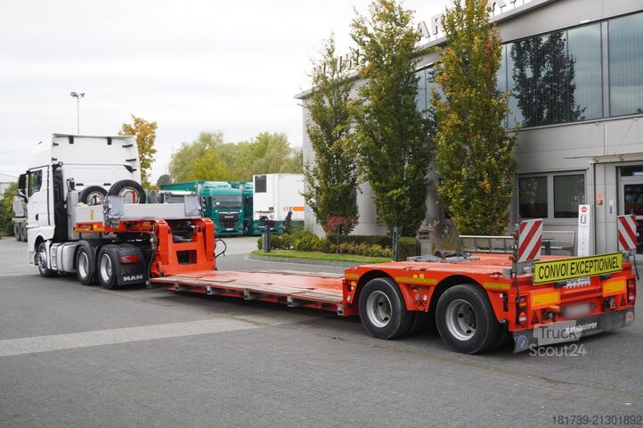 Zestaw Ciągnik & naczepa niskopodwoziowa MAN TGX 28.510 6×2/ Kässbohrer LB2 TIEF-BETT