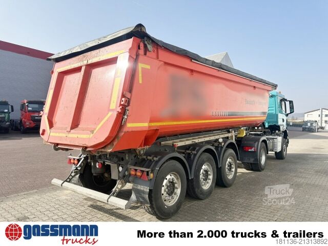 Tipper semitrailer Schmitz SKI 24 SL 7.2, Stahlmulde ca. 28m³, Liftachse,