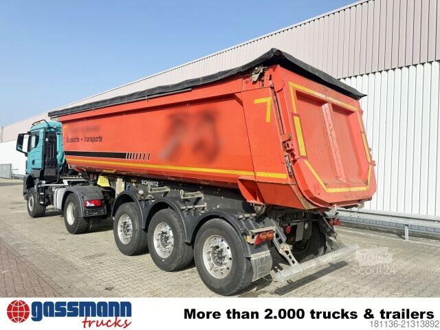 Tipper semitrailer Schmitz SKI 24 SL 7.2, Stahlmulde ca. 28m³, Liftachse,