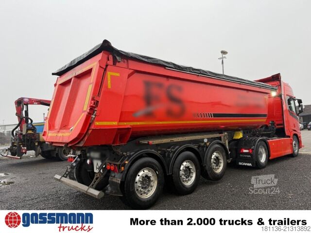 Tipper semitrailer Schmitz SKI 24 SL 7.2, Stahlmulde ca. 28m³, Liftachse,