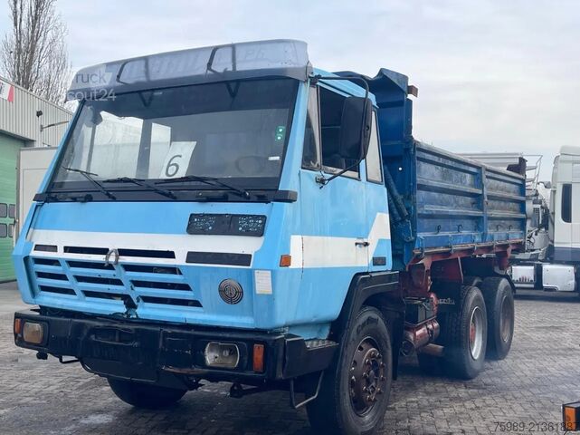 Benne à 3 côtés Steyr 6x4.  Great condition. Good working