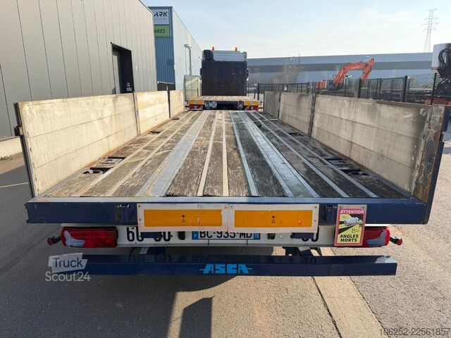 Konténerszállítás ASCA DEMICO C219BA 19T - 2-axles PLATFORM + TWISTLOCKS - WI...