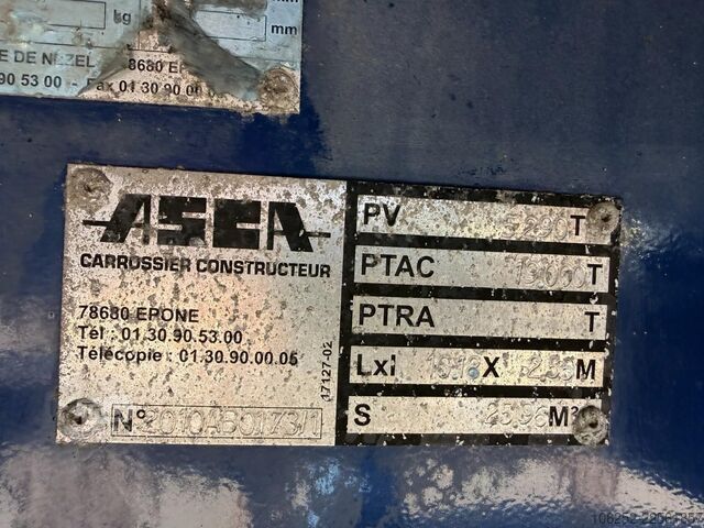 Preprava kontajnerov ASCA DEMICO C219BA 19T - 2-axles PLATFORM + TWISTLOCKS - WI...