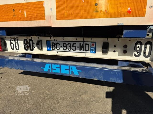 Preprava kontajnerov ASCA DEMICO C219BA 19T - 2-axles PLATFORM + TWISTLOCKS - WI...