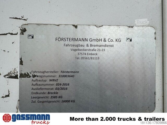 Wissellaadbak vrachtwagen WBVZ