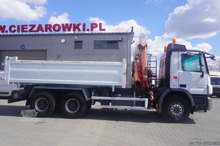 Tovornjak s prekucnikom z žerjavom Mercedes-Benz Actros 2641 6×4 E5 / Crane / Dumper