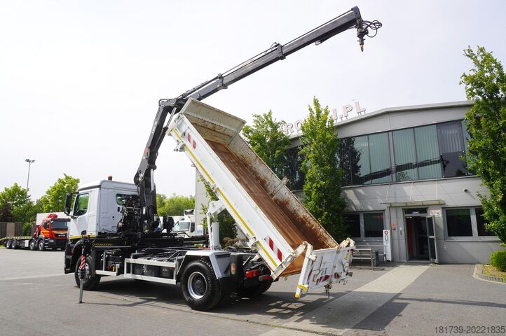 HDS'li 3 taraflı damperli kamyon Mercedes-Benz Arocs 1833 / 87,000 km!!! / Hds HIAB