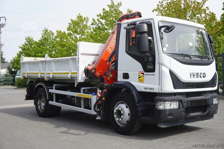 Basculante trilateral Iveco Eurocargo 160-250 / Fassi F95 crane