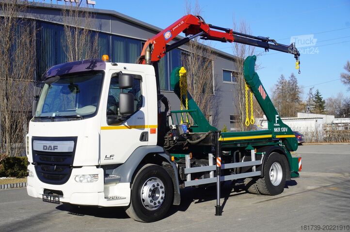 Navi portacontainer DAF LF 18.310 E6 / Skip loader Fornal