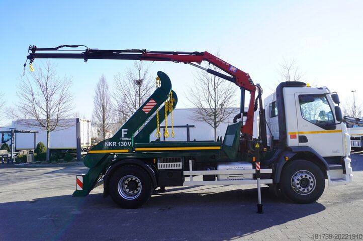 Navi portacontainer DAF LF 18.310 E6 / Skip loader Fornal