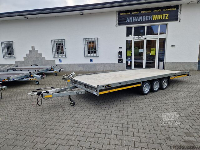 Remorque porte-voiture HULCO CARAX Tridem 540x200 3500kg gebraucht