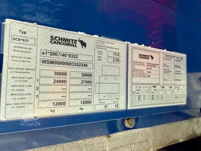 Plane Schmitz Cargobull Mega / 3 x Achsen
