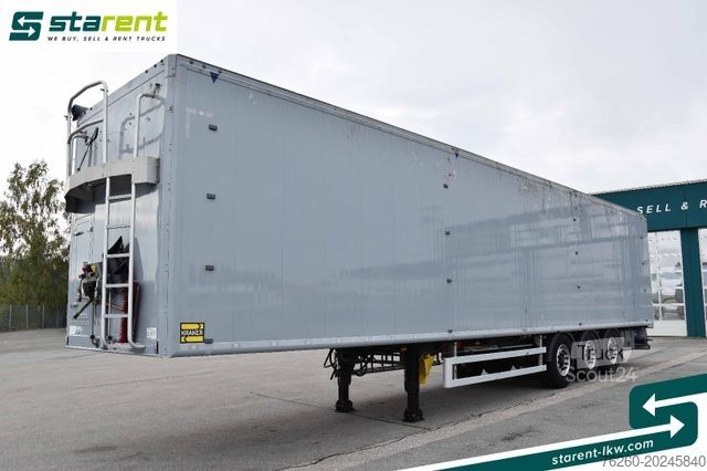 Semirremolque con piso móvil KRAKER 10mm 92m³ BPW-Achsen Funk. Verzinkt Liftachse