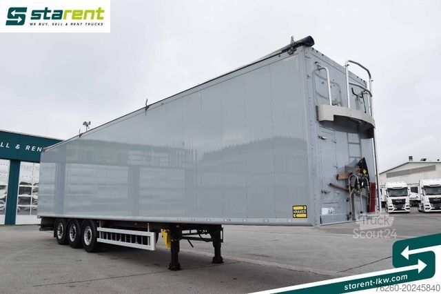 Semirremolque con piso móvil KRAKER 10mm 92m³ BPW-Achsen Funk. Verzinkt Liftachse
