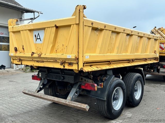 Tresidet tipvognstrailer MEILLER MZDA 18/21 BPW*NL 13,4t*Meiller 4,8m