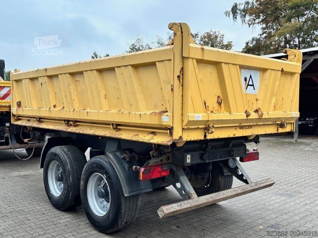 Tresidet tipvognstrailer MEILLER MZDA 18/21 BPW*NL 13,4t*Meiller 4,8m