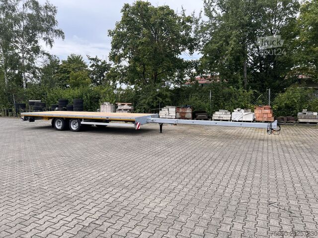 Rimorchio aperto Möslein THT 11 G Ausziehbar  11,9 t Tandemanhänger- Tieflader, ausziehbar