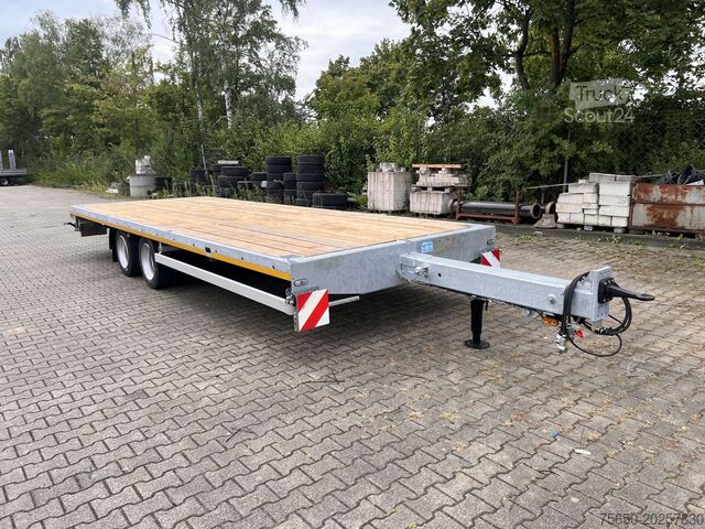 Rimorchio aperto Möslein THT 11 G Ausziehbar  11,9 t Tandemanhänger- Tieflader, ausziehbar
