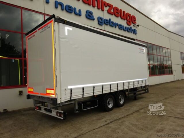Rimorchio aperto con telone Möslein TPW 105 D Schwebheim  Tandem- Planenanhänger Durchladen