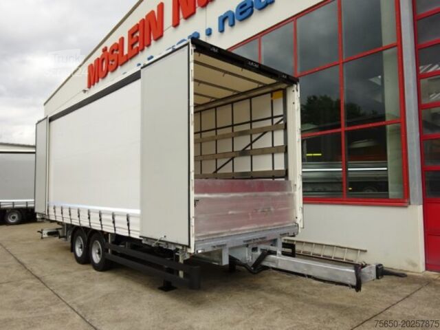 Rimorchio aperto con telone Möslein TPW 105 D Schwebheim  Tandem- Planenanhänger Durchladen