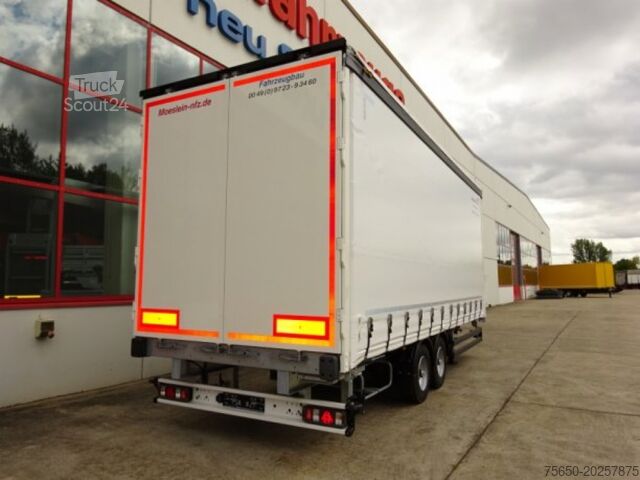 Rimorchio aperto con telone Möslein TPW 105 D Schwebheim  Tandem- Planenanhänger Durchladen