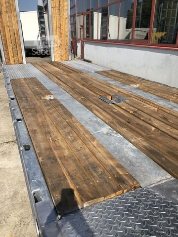 Dieplader oplegger Möslein T 3-6,60 VB  3 Achs Tieflader- Anhänger, Luftgefedert, Verbreiterung