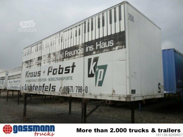 Caminhão com carroçaria intercambiável Brandl WB Koffer