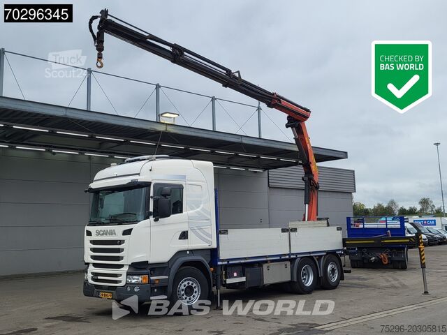Open laadbak Scania R410 R 6X2 NL-Truck Palfinger PK22002-EH Crane ...