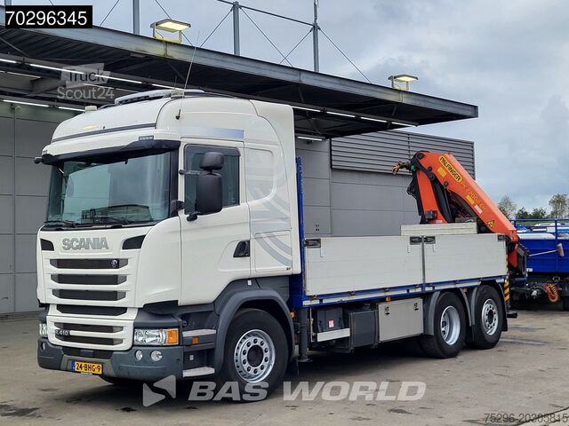 Plataforma de carga Scania R410 R 6X2 NL-Truck Palfinger PK22002-EH Crane ...