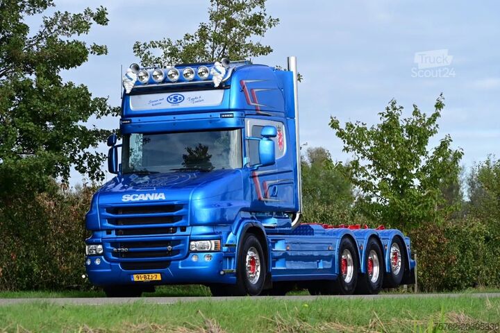 System med krogarm Scania R730 8x4*4 | hiab Haak  | 4 asser | full air | ...