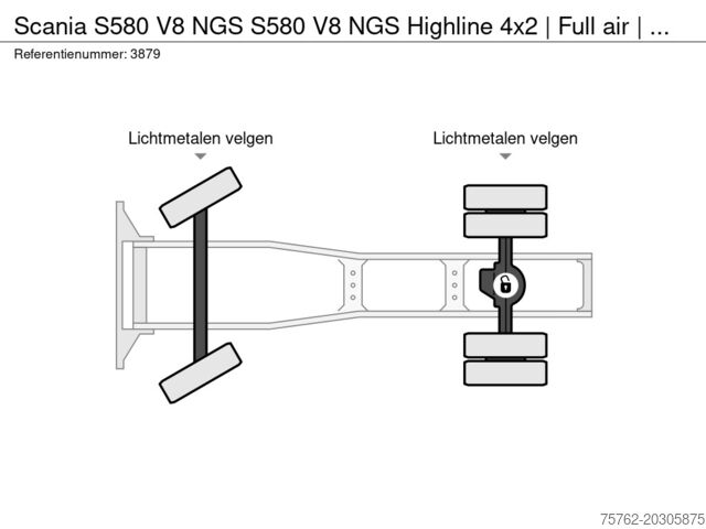 MTS standard Scania S580 V8 NGS S580 V8 NGS Highline 4x2 |  Full ai...