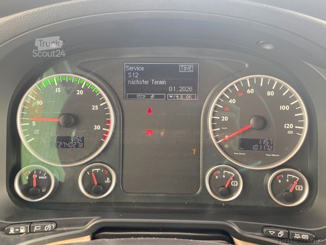 Vrachtauto met open laadbak MAN TGM 15.290| HIAB 099 E-2 Faltkran*3xSitze*1.Hand