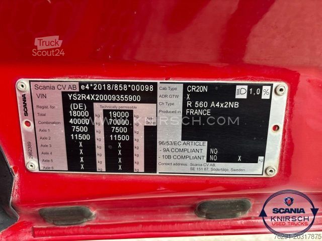 Vakio vetoauto SCANIA R560A4x2NB / Super / Voll-Luft / Hydraulik
