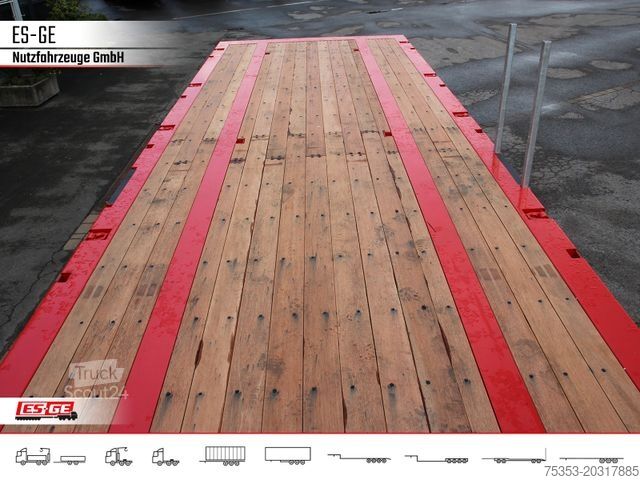 Arbetsplattform semitrailer ES-GE 3-Achs-Ballastauflieger