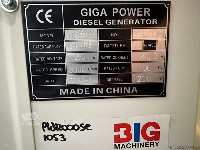 Agregat Giga power PLD12000SE 10 kVA silent generator