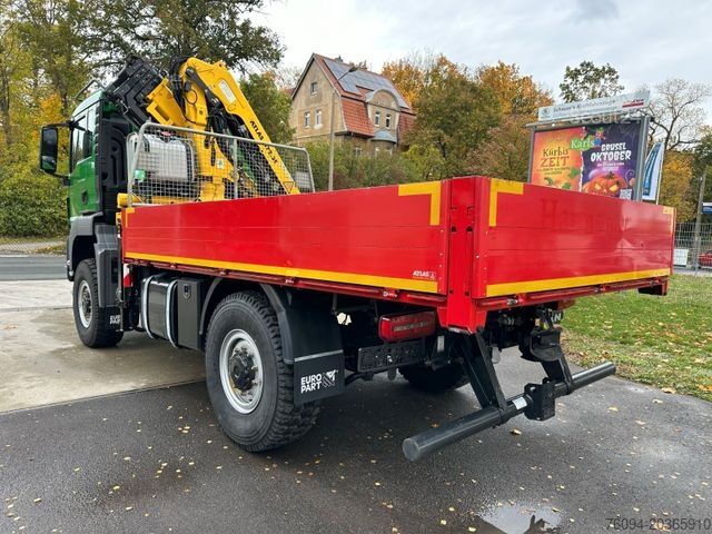 Кран-манипулятор на шасси грузовика MAN TGS 18.500 4x4 KRAN 15m FUNK AHK single bereift