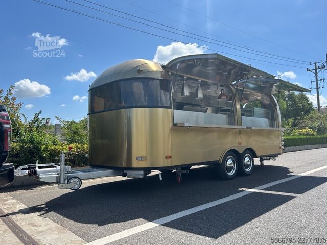 Tirdzniecības piekabe Airstream Foodtruck Imbisswagen Foodtrailer Imbissanhänger  Verkaufsanhä