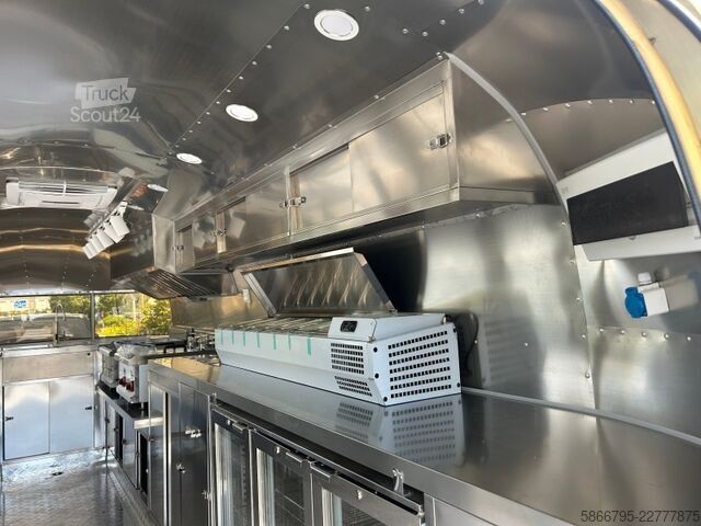Tirdzniecības piekabe Airstream Foodtruck Imbisswagen Foodtrailer Imbissanhänger  Verkaufsanhä