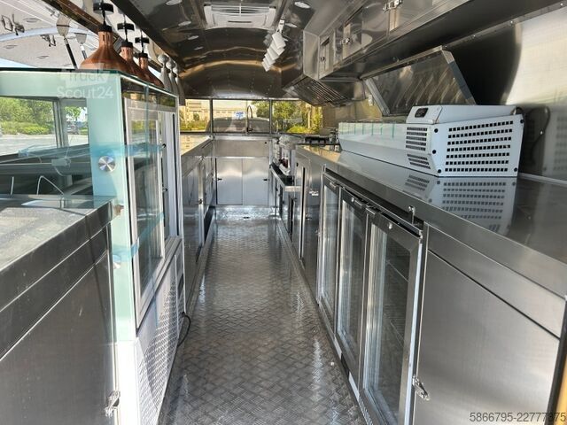 Tirdzniecības piekabe Airstream Foodtruck Imbisswagen Foodtrailer Imbissanhänger  Verkaufsanhä