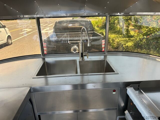 Tirdzniecības piekabe Airstream Foodtruck Imbisswagen Foodtrailer Imbissanhänger  Verkaufsanhä