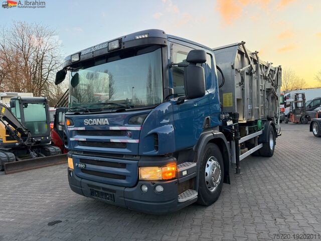 Kiepwagen Scania P 280 Edelstahlkipper für Tierabfälle 2 Kammern | MKG 45