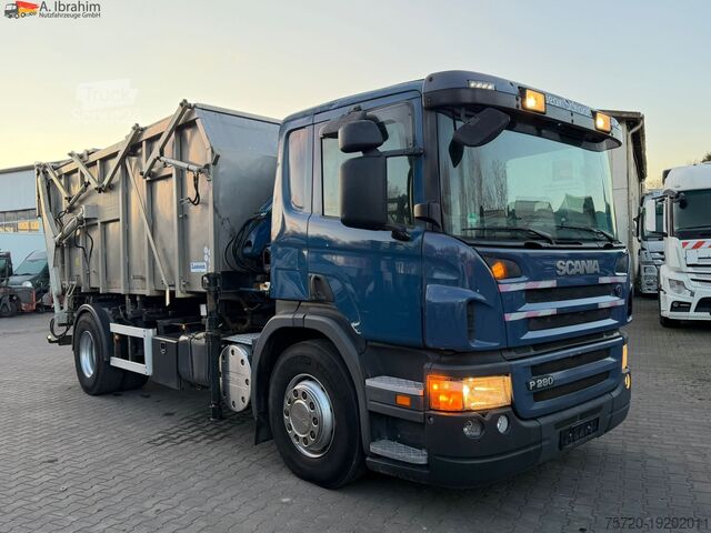 Kiepwagen Scania P 280 Edelstahlkipper für Tierabfälle 2 Kammern | MKG 45