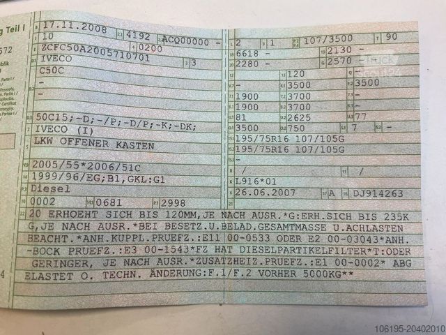 Curtain sider van IVECO Daily 35c15 3,0 HPI DoKa *Garantie*