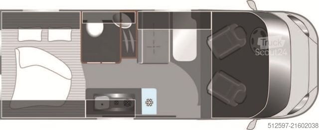 Campervan ROADFANS Hopper 600 Active Markise,Rahmenfenster,Alufelge