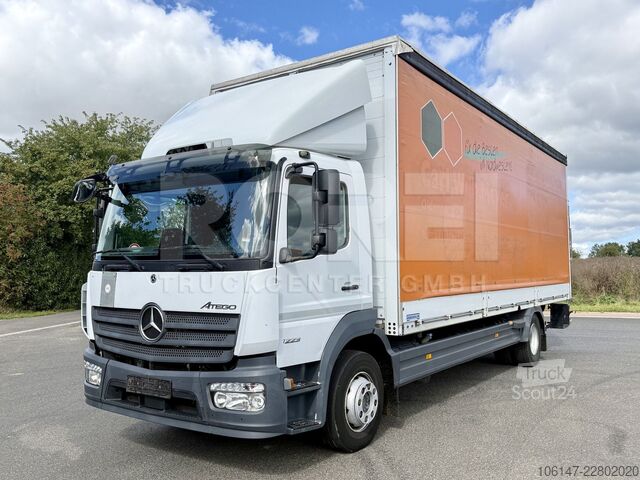 Camião plataforma com lona MERCEDES-BENZ Atgeo 1223L, Automatik, Klima, Kamera, LBW 1,5